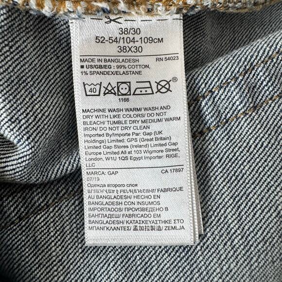 Gap Jeans Mens Size 38x30 Relaxed Casual Comfort Medium Wash Stretch 5 Pocket - Picture 5 of 10